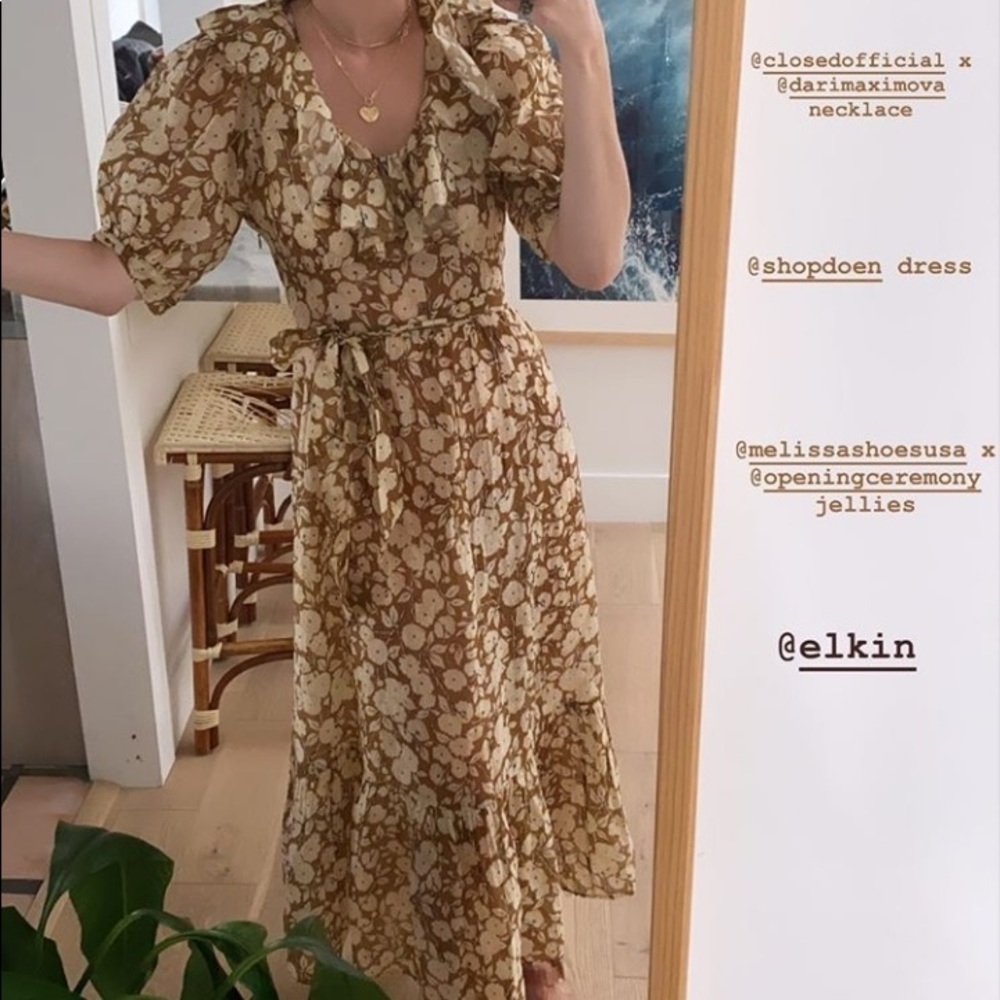 ISO Doen Rimbaud Dress Mustard Small or Medium